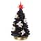 12" Black LED Lighted Skull & Ghost Halloween Tree